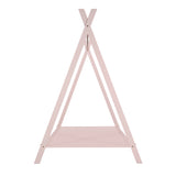 House Bed Tent Bed Frame Twin Size Metal Floor Play House Bed with Slat for Kids Girls Boys , No Box WF286773AAH