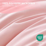 3PC Pure Color Bedding - Microfiber Hotel Series, with Zipper Closure Quilt Cover and Two 65713598