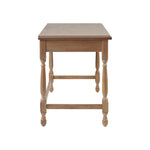 ZUN Solid Wood Desk with 1 Drawer and turned legs B03549013