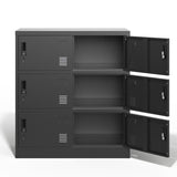 6-Door Employee Storage Locker, Metal Lockers for Office, Gym, School, and Homewith Card Slot T2398P205946