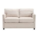 ZUN UNITED Modern chenille Fabric Loveseat, 2-Seat Upholstered Loveseat Sofa Modern Couch W1568P160575