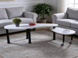 Contemporary rotatable cocktail table solid rubber wood legs, 360 degree rotating coffee table W2899P372754