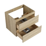 24" Wall-Mounted Bathroom Vanity -BVB01924LTO-2 W999P174683