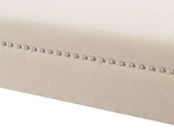 Kathy Roll Arm Entryway Accent Bench, Sky Neutral Beige Polyester B2719P238171