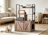 Wooden Cat Box Cabinet 31931775
