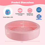 42 Inch Kids Round Foam Ball Pits with 25D Sponge Filling and Washable PU Cover 06215711