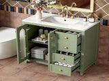 36-inch bathroom vanity with two soft close doors, adjustable shelves and three drawers N729P184710F
