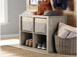 4 Cube Storage Organizer, Rustic Gray 67633070