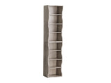 8-layer adjustable shelf ultra-thin bookshelf with a wavy border design, which is more aesthetically W487P339354