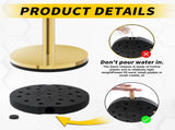 4PCS Gold Stanchions Posts with 3PCS 5 ft Red Velvet Rope, Red Velvet Rope Stanchion Set Crowd 82790291