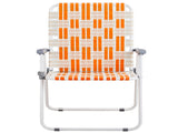 Set of 2 Webbed Folding Beach Chairs, Outdoor Patio Lawn Foldable Chairs for Camping Fishing Yard 42091416