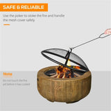 ZUN Outdoor Fire Pit 81675229