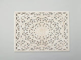 White Square Shape Handcrafted Wooden Wall Decor 36"x36" Elegant Home Accent B346P356171