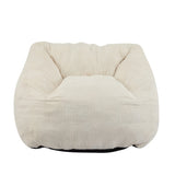 Olbia Indoor Bean Bag Chair, Beige Faux Fur N775P265556B
