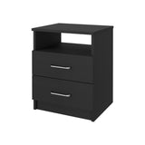 ZUN Oklahoma Nightstand,Two Drawers, One Shelf B128P148771