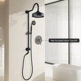 Shower Head with Handheld Shower System with 8" Rainfall Shower Head, Dual Shower Combo W121990175