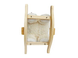 Kids Ride-On Rocking Horse Toy with Lullaby Song,Alpaca Rocking Toy with Hand Puppets and Safety 21598762