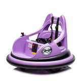 ZUN 12V ride on bumper car for kids,electric car for kids,1.5-5 Years Old,W/Remote Control, LED Lights, W1396132723