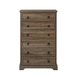 ZUN Modern 6 Drawer Dresser, Dressers for Bedroom, Tall Chest of Drawers Closet Organizers & Storage W2275P149120