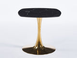 Square Tulip Dining Table for 2-4 Persons, 24 Inch Small Kitchen Table with Sturdy Golden Metal W3766P453946
