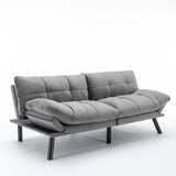 Light Grey Convertible Folding Modern sofa Bed W570124912
