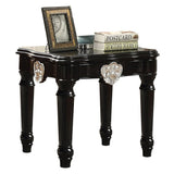 Black End Table with Turned Legs B062P189193
