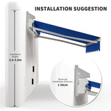 ZUN Patio Retractable Awning -AS （Prohibited by WalMart） 21856172