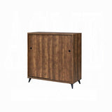 ZUN Oak Shoe Cabinet with 2 Sliding Doors B062P209190