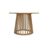 Round Coffee Table, Grille Molding, Suitable for Bedroom, Living Room, Balcony W688P202822