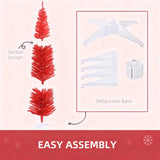 Red Pencil Christmas Tree ,with 499 Realistic Branch Tips and Plastic Stand 12939552