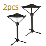 ZUN 2pcs portable telescopic chairs, lightweight folding chairs for fishing and camping, adjustable 02775067