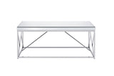 Evelyn - Mirror Top Cocktail Table - Gray B081P157777