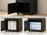 Mobile Printer Storage Cabinet with Drawer & Cabinet, Rolling Organizer on Wheels 15.7"W x 13.8"D x 15819350