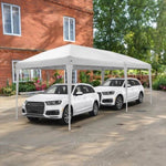 ZUN 3 x 6m Four Windows Practical Waterproof Folding Tent White 41761563