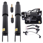 ZUN Pair Rear Shock Absorbers + Air Compressor Pump Set For Cadillac Escalade Chevrolet Suburban Tahoe 84710593