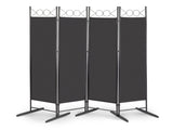 5.74FT 4-Fold Top With Shape 160g Polyester Cloth Plastic Feet Carbon Steel Frame Foldable Screen 87841524