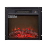 Electric Fireplace Insert 18" 1400W 120V ,Equipped with remote control, ultra thin heater with log 56897865