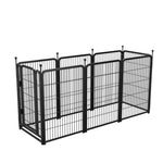 ZUN Dog Playpen 8 Panels 40" Height Heavy Duty Dog Fence Puppy Pen for Large Medium Small Dogs Indoor W368P233995