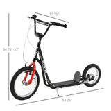 youth scooter is equipped Dual Brakes - Black 05552574