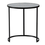 ZUN Set of 2 Round End Table, Stacking Side Tables with Sturdy Metal Frame for Small Space,Living Room, W2078127540