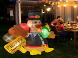 5ft 12W Turkey with Corn 7pcs LED Light Garden Turkey Decoration 05335220