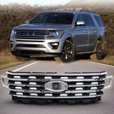Fir For Ford Expedition 2018-2021 Front Bumper Grille Upper Grill Chrome LL1Z8200BB 67517016