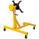 1000lbs Folding Engine Stand,Geared Rotating Head,360 Degree Adjustable Mounting Head,Yellow Color W465P265566