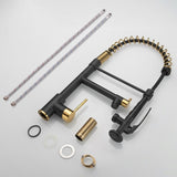 Commercial Kitchen Faucet with Pull Down Sprayer, Single Handle Single Lever Kitchen Sink Faucet W1932P155963