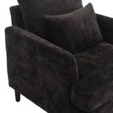 COOLMORE Wood Frame Armchair, Modern Accent Chair Lounge Chair for Living Room,Tufted Club Chair, W395P151910