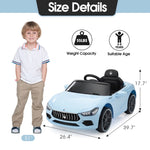 ZUN Maserati Ghibli Licensed 12V Kids Ride On Car, Battery Powered Electric Vehicle w/ 2.4G Remote W2181P202383