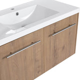 36 Inch Bathroom Cabinet With Sink,Soft Close Doors,Float Mounting Design W999P188200