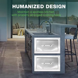 Drawer cabinets for outdoor kitchens or courtyards W3167P303219