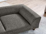 Pet sofa with backrest and armrests, modern rectangular pet sofa suitable for medium and large dogs, W487P228083