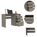 ZUN Louisiana Writing Computer Desk, Three Drawers B128P148935